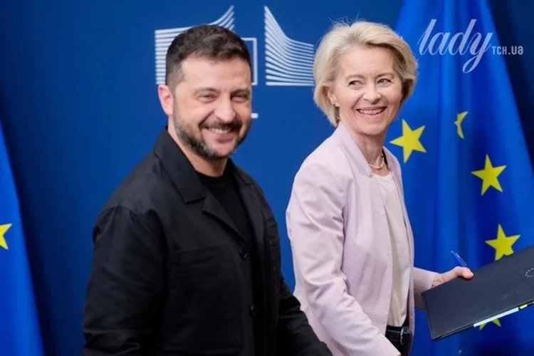 Володимир Зеленський та Урсула фон дер Ляєн під час зустрічі у Нью-Йорку
